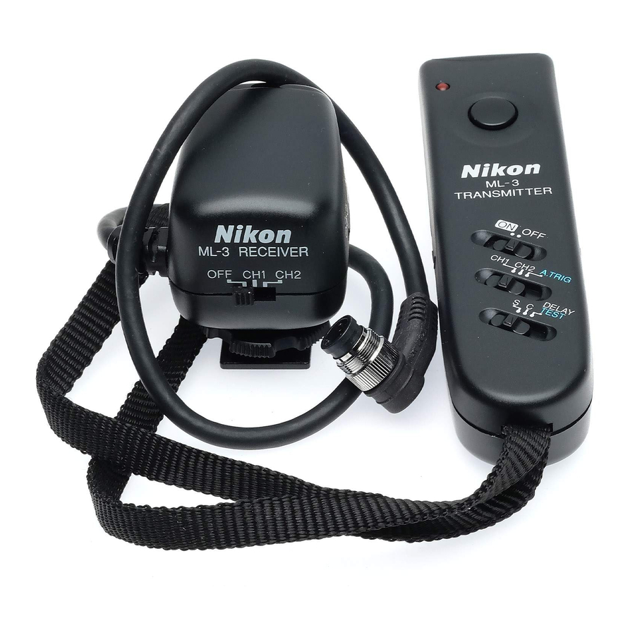 Nikon ML-3 Manuals