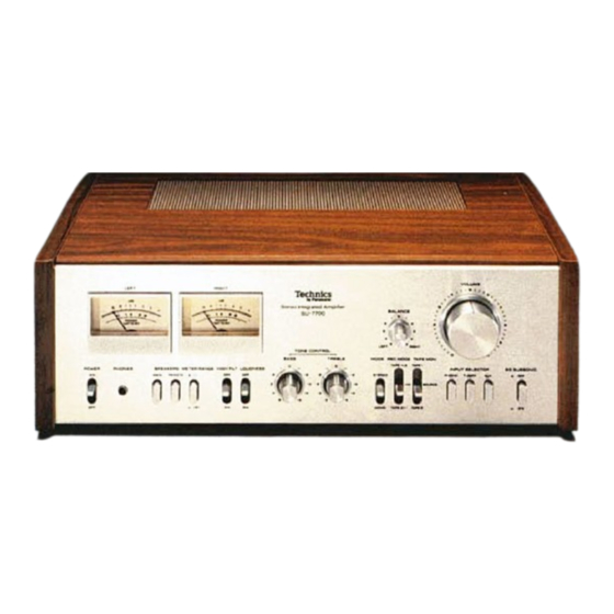 Technics SU-7700 Service Manual