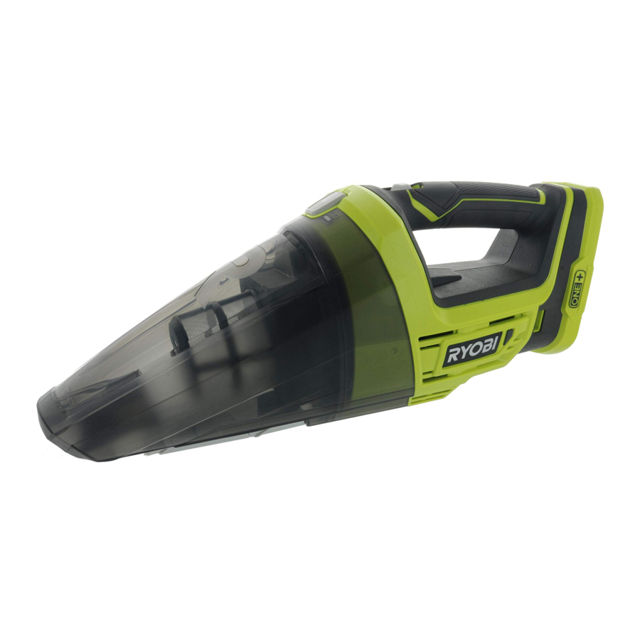 Ryobi P7131 / P7131ID - 18 VOLT DRY HAND VAC Manual