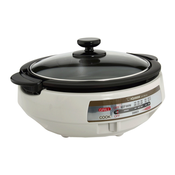 Zojirushi Gourmet d'Expert EP-PBC10 Operating Instructions Manual