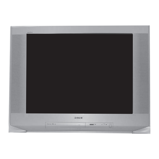 Sony TRINITRON KD-32XS945 Service Manual
