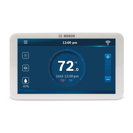 Bosch BCC100 Wi-Fi Thermostat Manuals
