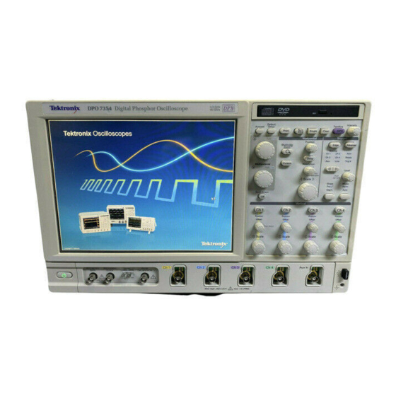 Tektronix DPO7000 Series Quick Start User Manual