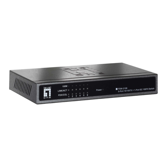 LevelOne SoHoCon FSW-2106 Specifications