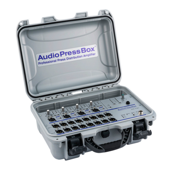 AudioPressBox APB-416 C Owner's Manual