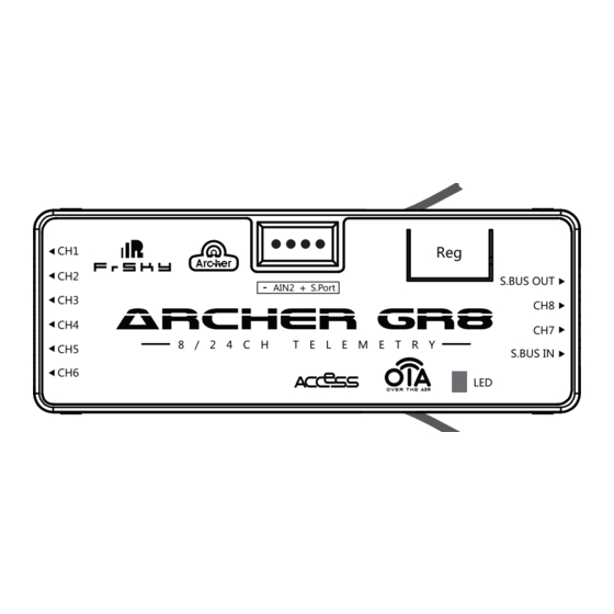 FrSky Archer GR8 Instruction Manual