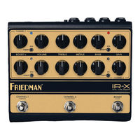 Friedman IR-X Instruction Manual