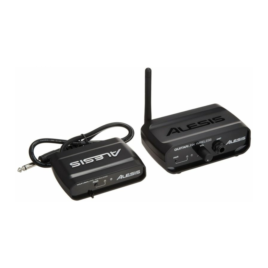 Alesis GuitarLink Wireless - Systems Manual