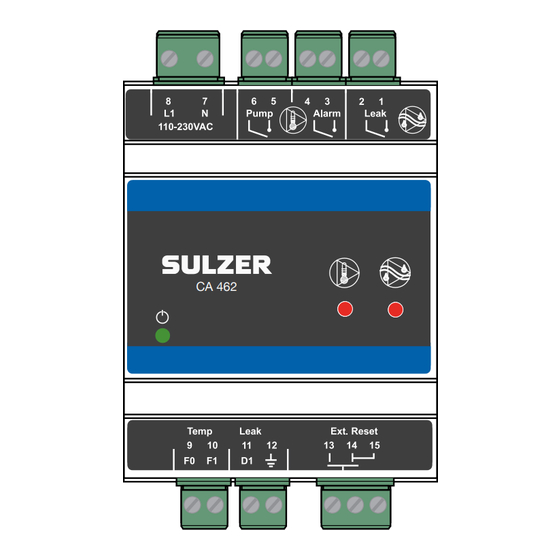 Sulzer CA 462 Installation Manual