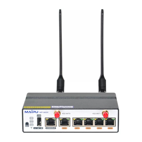 Maipu MP1800X-40 Installation Manual