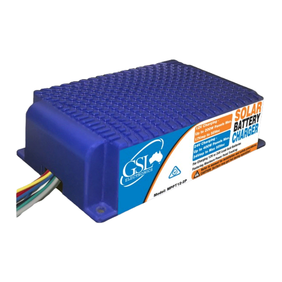 GSL electronics MPPT12-2P Operating Instructions Manual
