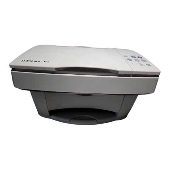 Lexmark X73 User Manual