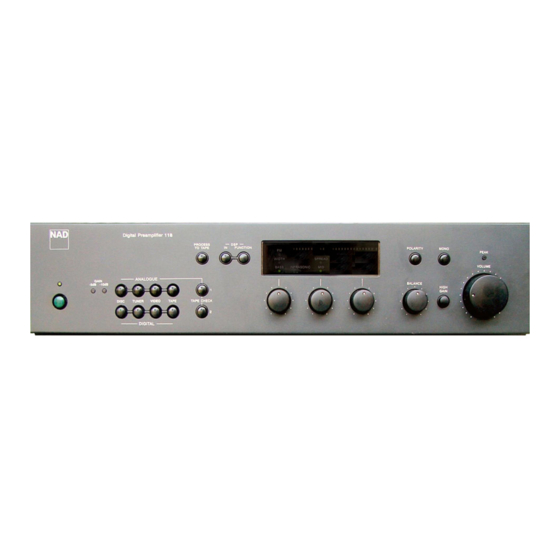 NAD 118 Owner's Manual