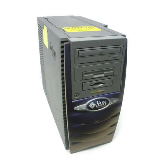 Sun Microsystems Sun Blade 1000 Service Manual