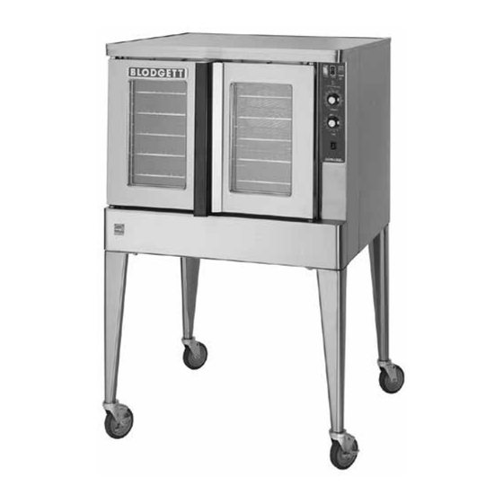 Blodgett ZEPHAIRE-240E Installation Operation & Maintenance