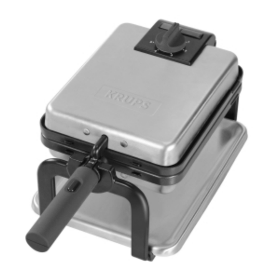 Krups Waffle Maker Quick Start Manual