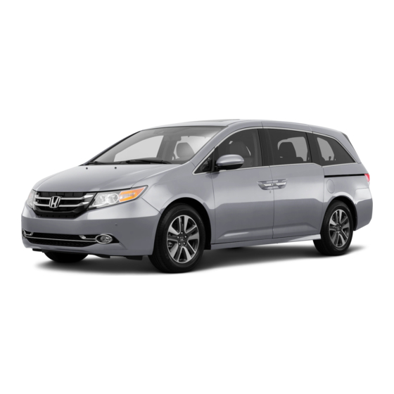 Honda Odyssey 2015 Owner's Manual