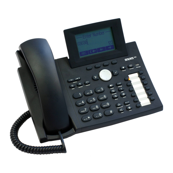 Snom 300 Quick Reference Manual