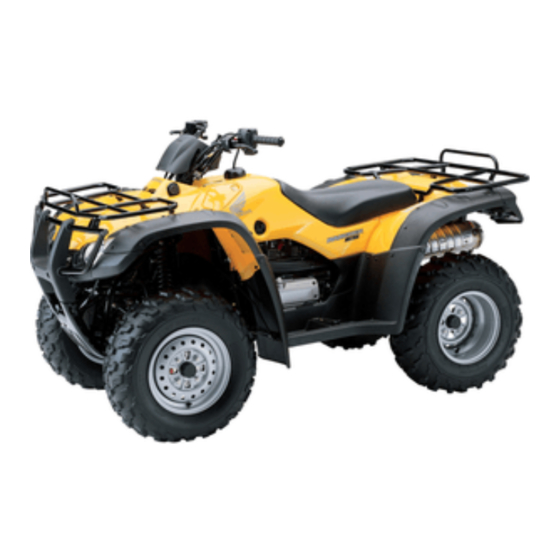 Honda 2006 TRX350TE Fourtrax 350 ES Owner's Manual