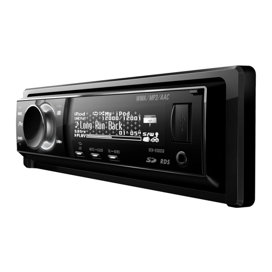 Pioneer DEH-9300SD Quick Start Manual