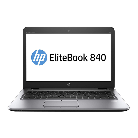 HP ELITEBOOK 840 G4 Manuals