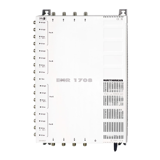 Kathrein EXR 1718 Manuals