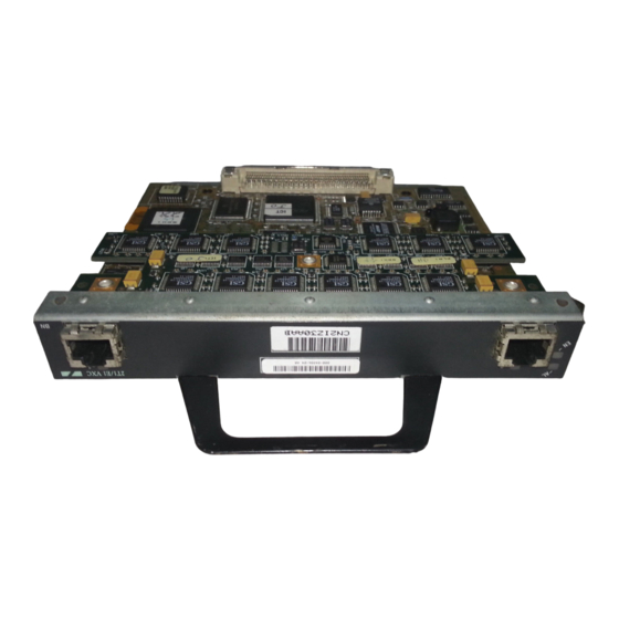 User Manuals: Cisco PA-VXA Series Voice Port Adapter