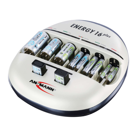 ANSMANN ENERGY 16 PLUS Instruction Manual