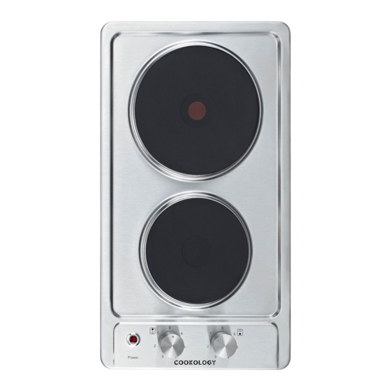 User Manuals: Cookology SEP301SS Electric Hob