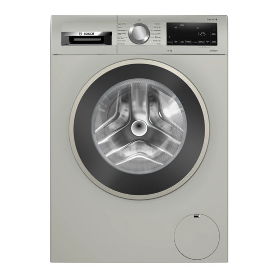 Bosch WGG245S1GB User Manual And Installation Instructions