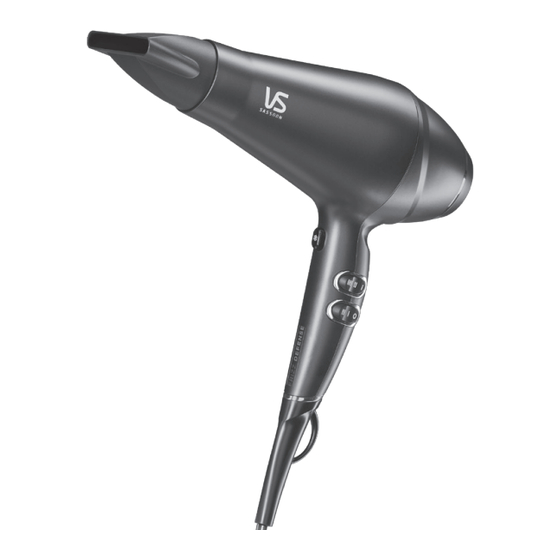 VS Sassoon FRIZZ DEFENSE VSD6395A Instruction Booklet
