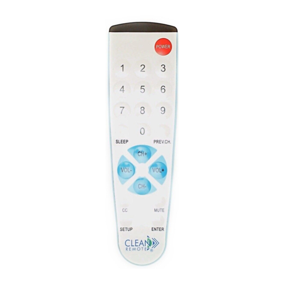 Clean Remote CR2BB Instructions
