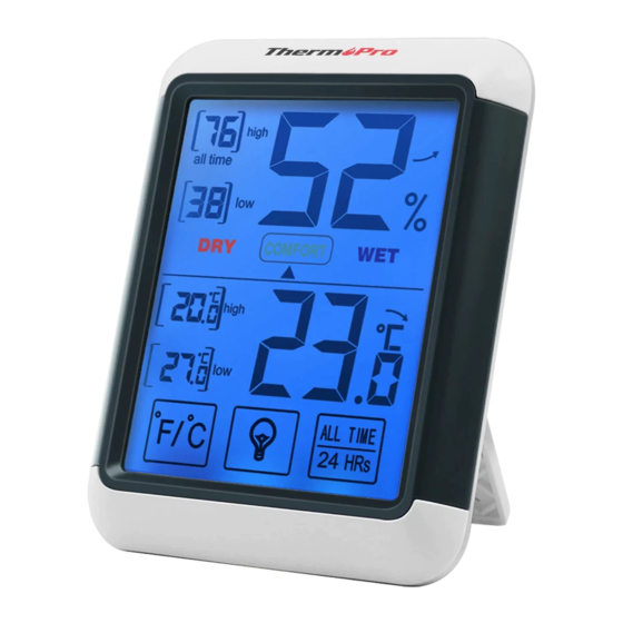 ThermoPro TP-55 Thermometer Gauge Manuals