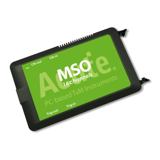 Acute MSO Series Manual