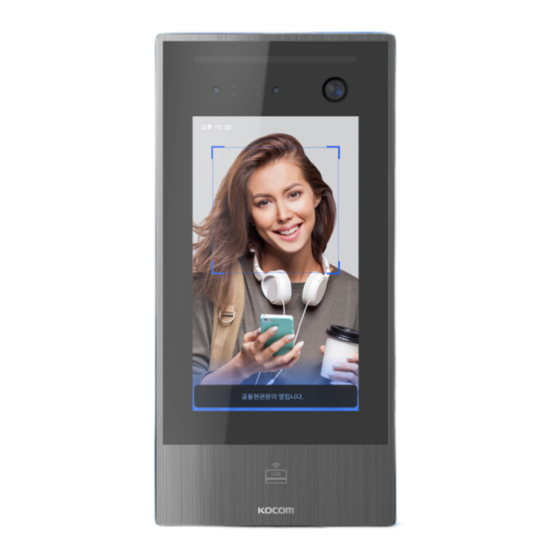 KOCOM FACE THRU ASTRO KLP-U100F Use And Installation  Manual