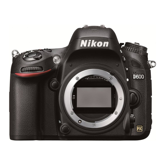 Nikon D600 Experience Manual To Operations
