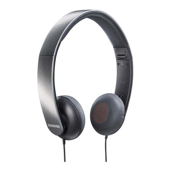 Shure SRH145 Manual