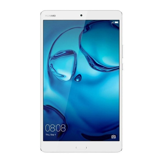 Huawei MediaPad M3 Quick Start Manual