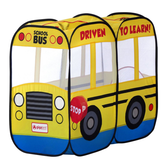 GigaTent My First School Bus Owner's Manual