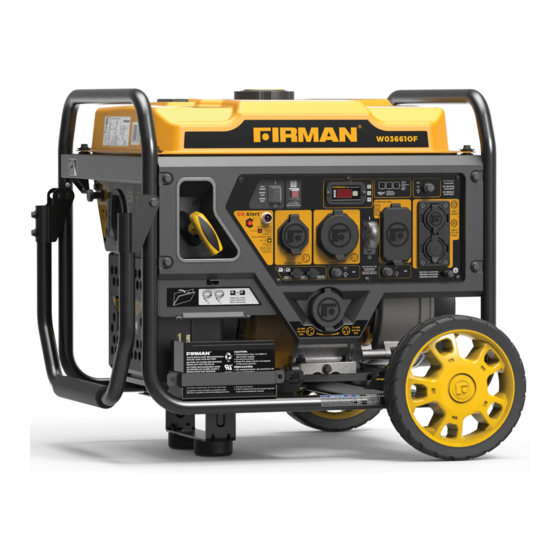 Firman W03661OF Operator's Manual
