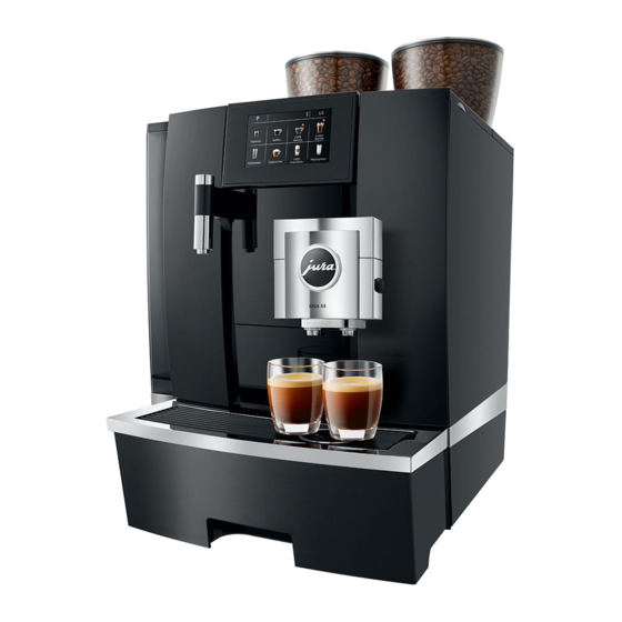 Jura GIGA X8 Instructions For Use Manual