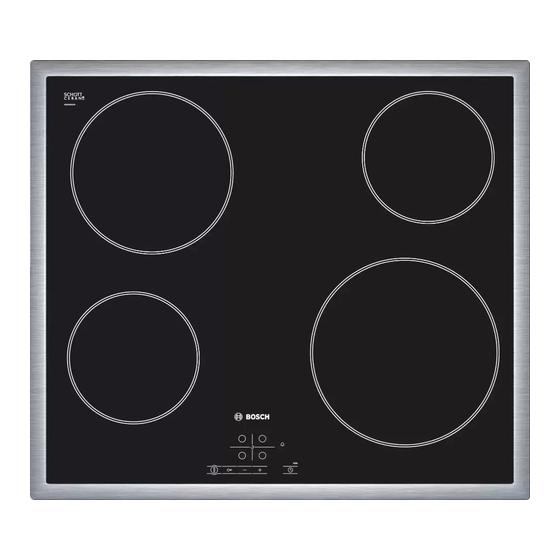 Bosch PKE 17 Series Instruction Manual