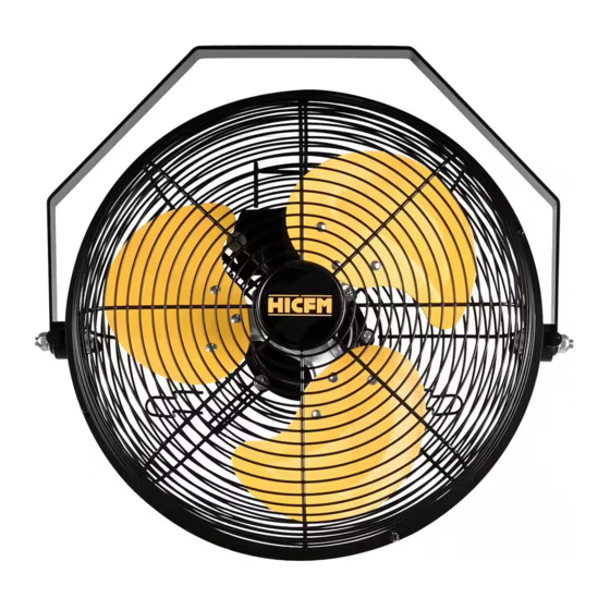 HICFM FAN-W12A Owner's Manual
