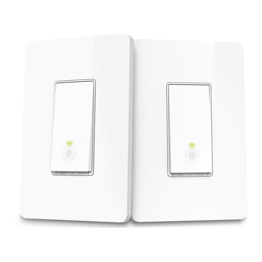 TP-Link HS210 - Kasa Smart Wi-Fi Light Switch Manual