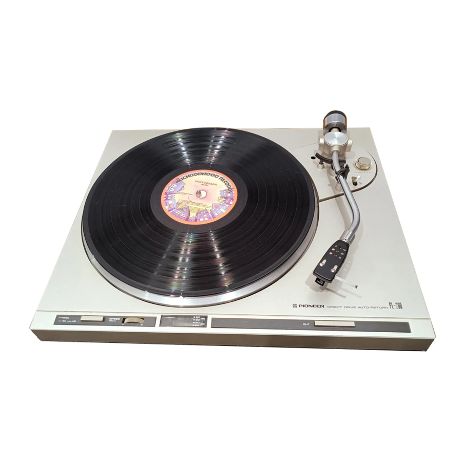Pioneer PL-200 Manual