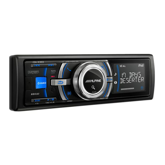 Alpine IDA-X303 Owner's Manual