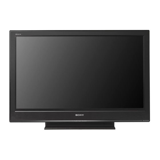 Sony BRAVIA KDL-46S3000 Operating Instructions Manual