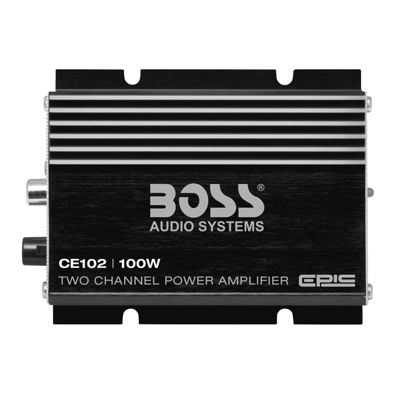 Boss Audio Systems CE102 User Manual
