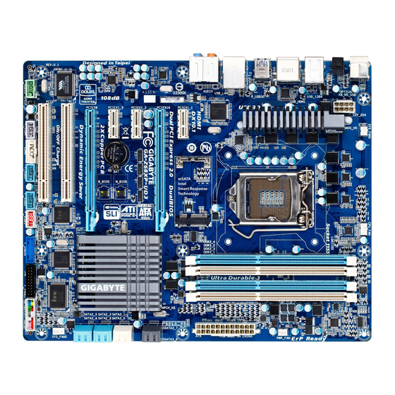 Gigabyte GA-Z68XP-UD3-iSSD User Manual