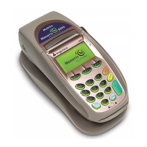 Moneris 8200 Quick Reference Manual